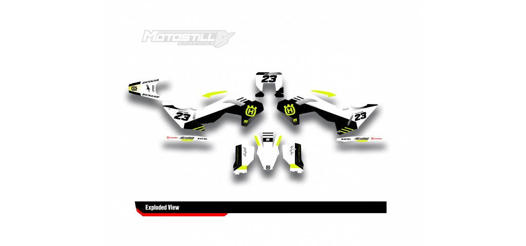 HUSQVARNA TC - FC - TE - FE - FS GRAPHIC STICKER SET - DECAL KIT