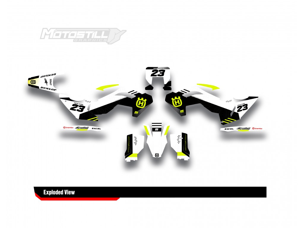 HUSQVARNA TC - FC - TE - FE - FS GRAPHIC STICKER SET - DECAL KIT