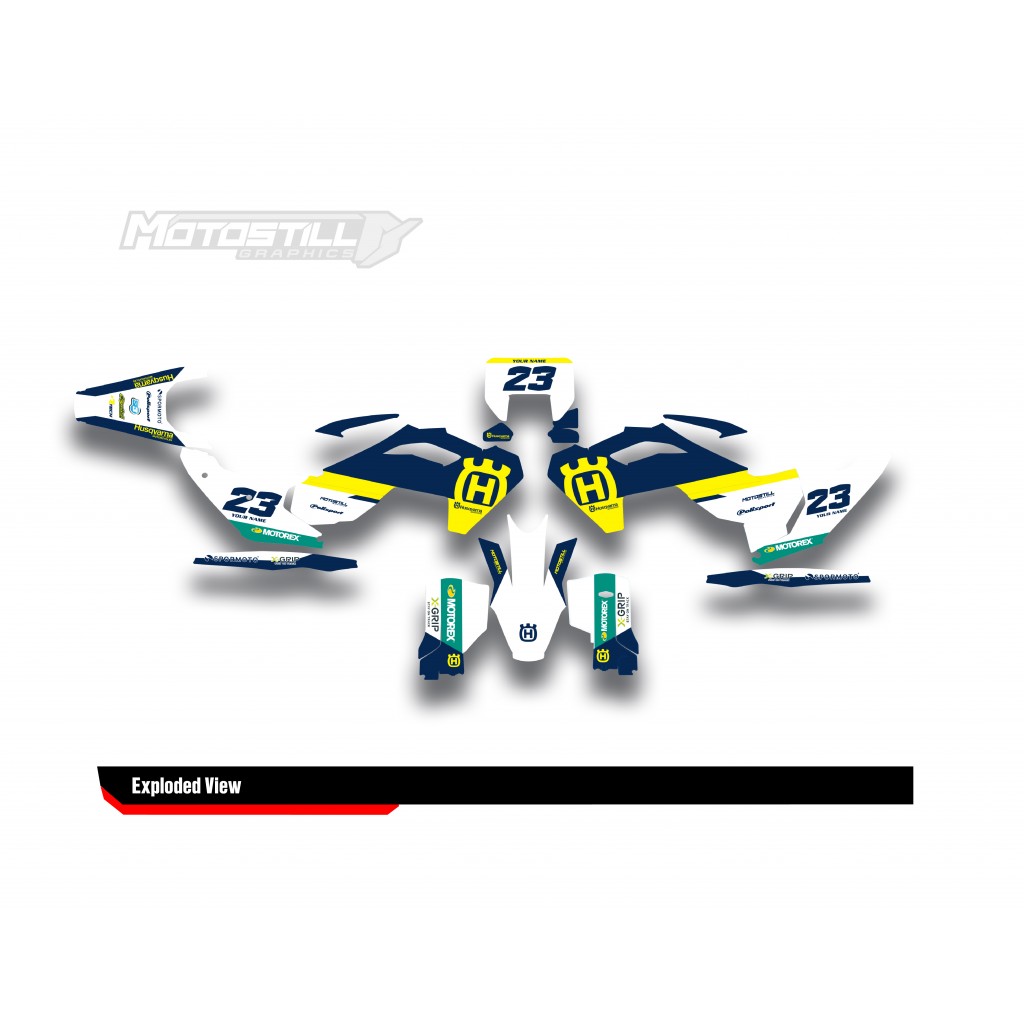 HUSQVARNA TC - FC - TE - FE - FS GRAPHIC STICKER SET - DECAL KIT