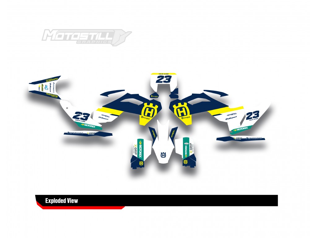 HUSQVARNA TC - FC - TE - FE - FS GRAPHIC STICKER SET - DECAL KIT