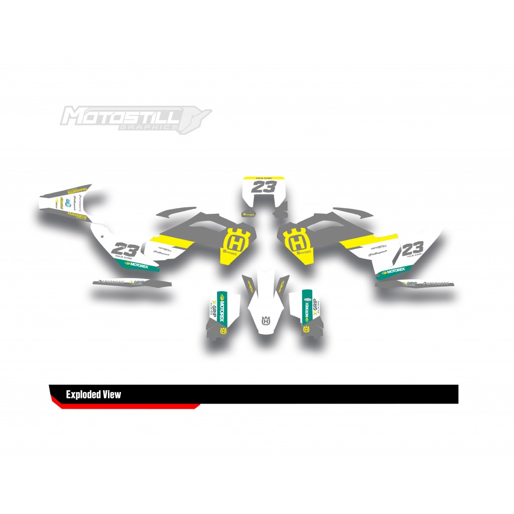 HUSQVARNA TC - FC - TE - FE - FS GRAPHIC STICKER SET - DECAL KIT