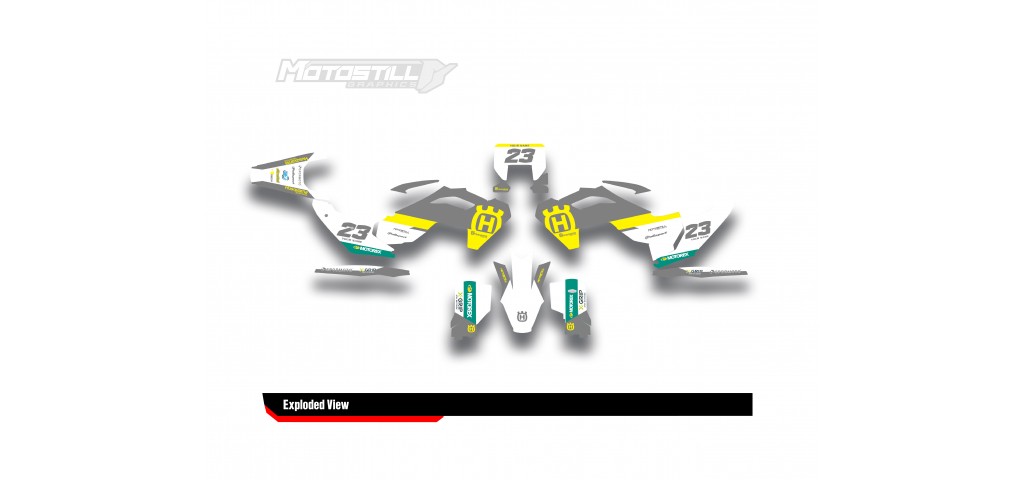 HUSQVARNA TC - FC - TE - FE - FS GRAPHIC STICKER SET - DECAL KIT