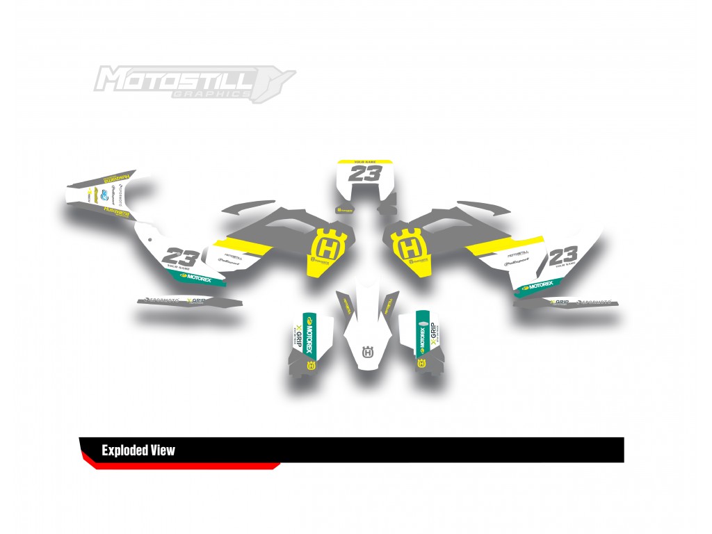 HUSQVARNA TC - FC - TE - FE - FS GRAPHIC STICKER SET - DECAL KIT