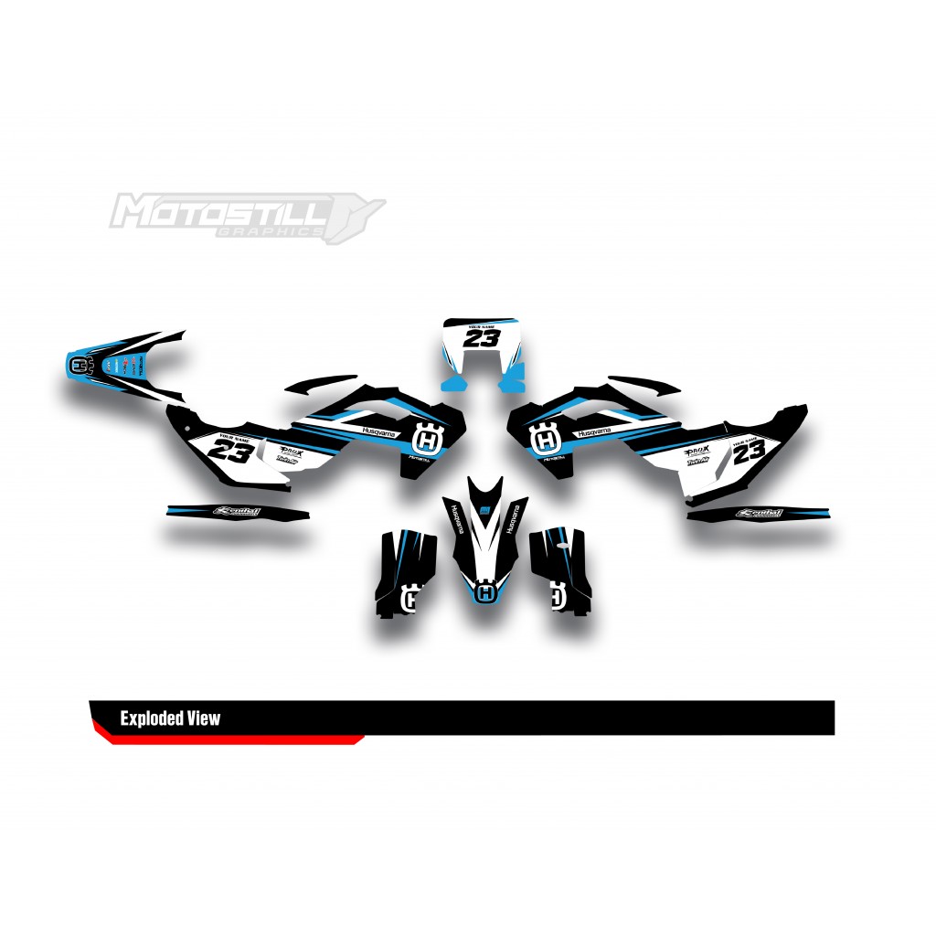 HUSQVARNA TC - FC - TE - FE - FS GRAPHIC STICKER SET - DECAL KIT