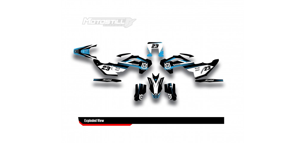 HUSQVARNA TC - FC - TE - FE - FS GRAPHIC STICKER SET - DECAL KIT