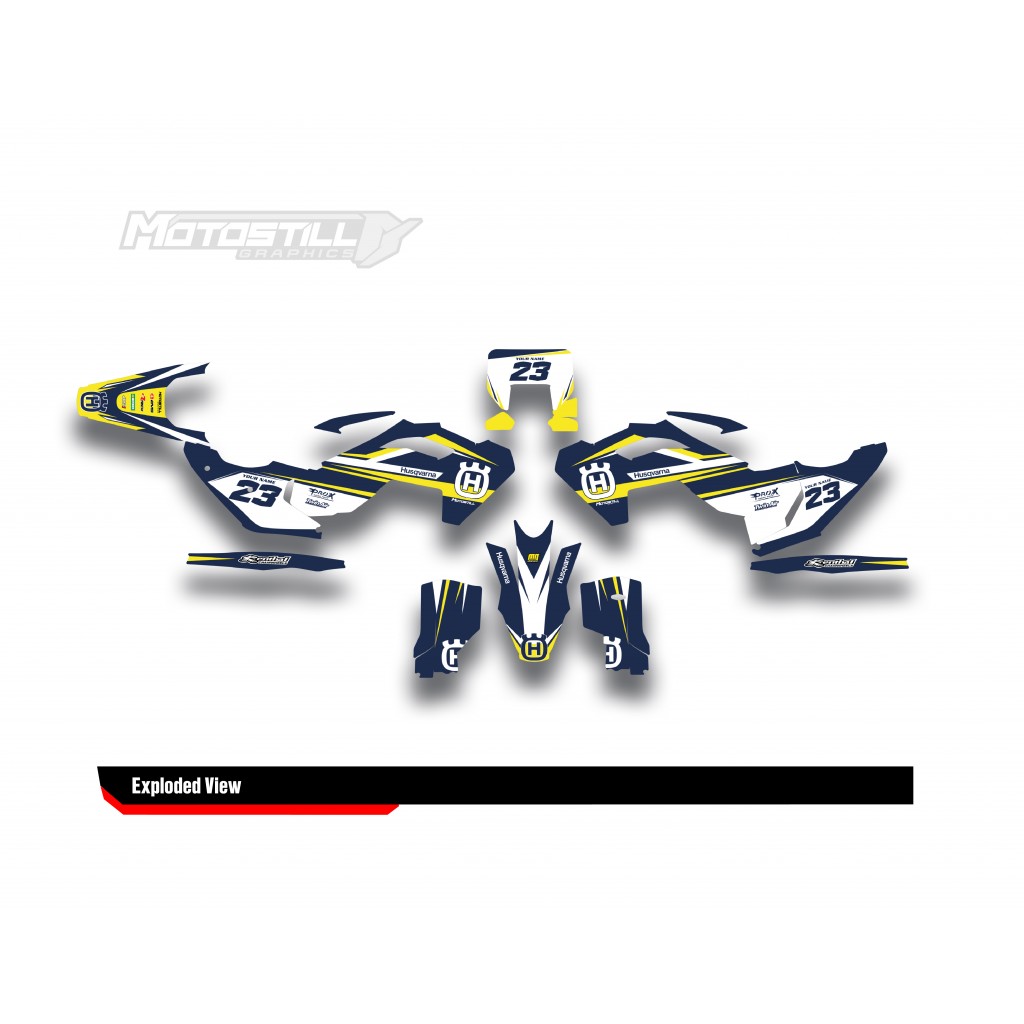HUSQVARNA TC - FC - TE - FE - FS GRAPHIC STICKER SET - DECAL KIT