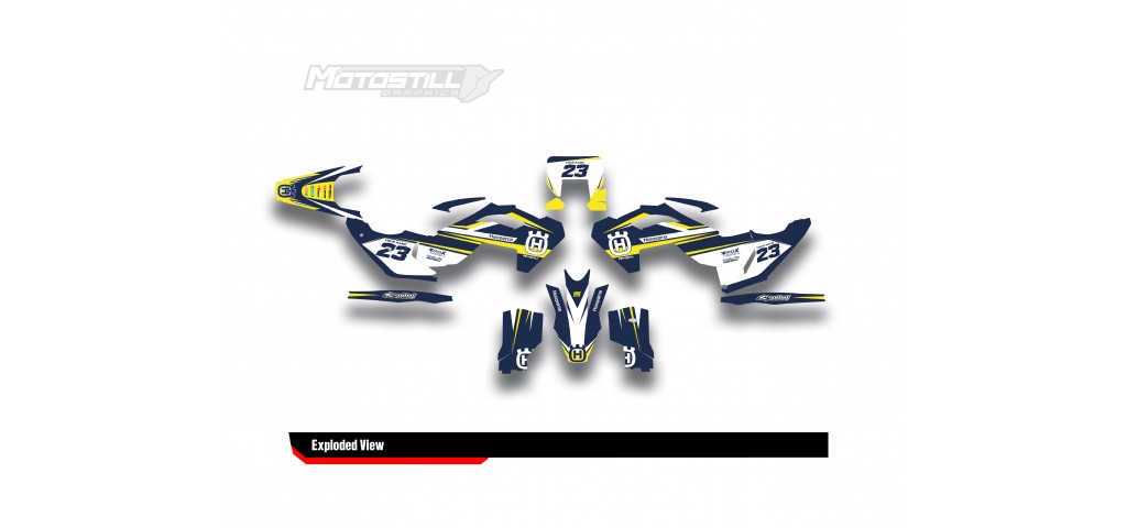 HUSQVARNA TC - FC - TE - FE - FS GRAPHIC STICKER SET - DECAL KIT