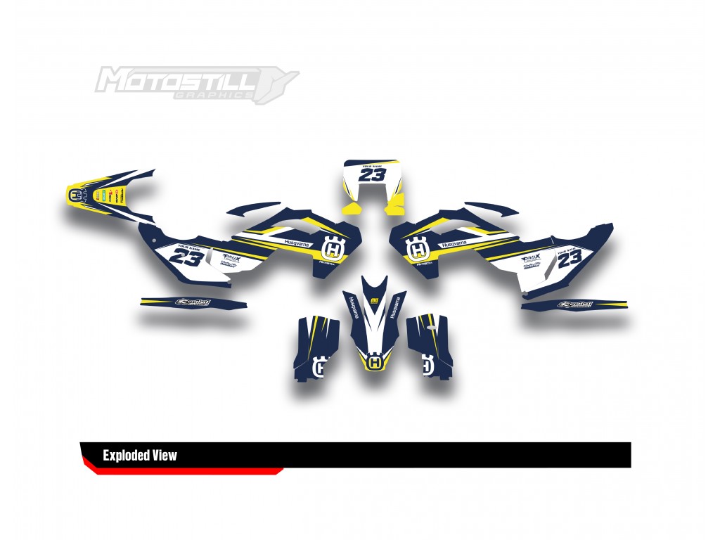 HUSQVARNA TC - FC - TE - FE - FS GRAPHIC STICKER SET - DECAL KIT