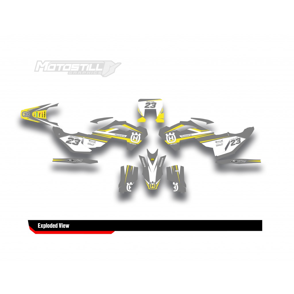 HUSQVARNA TC - FC - TE - FE - FS GRAPHIC STICKER SET - DECAL KIT