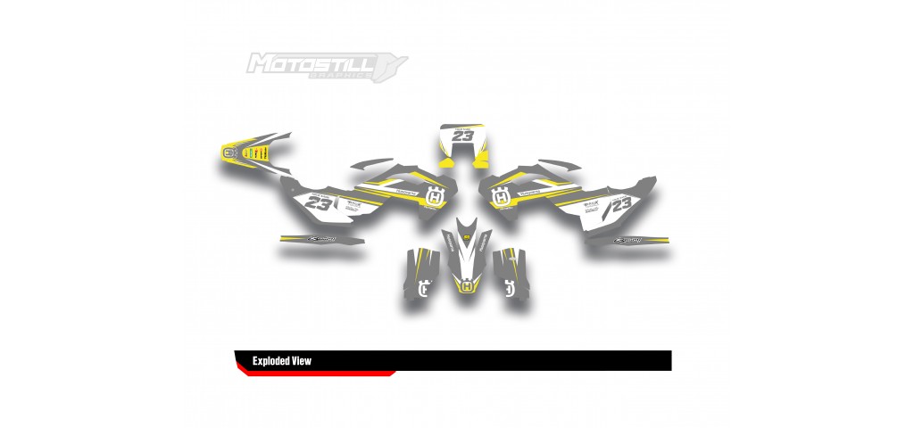 HUSQVARNA TC - FC - TE - FE - FS GRAPHIC STICKER SET - DECAL KIT