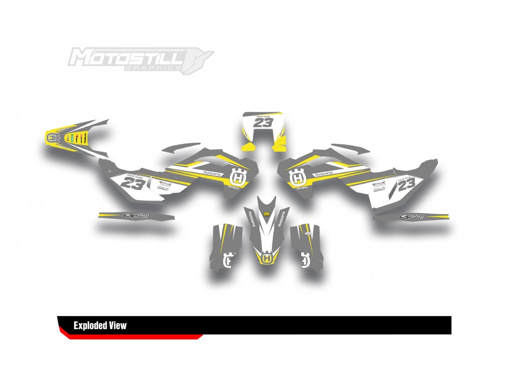 HUSQVARNA TC - FC - TE - FE - FS GRAPHIC STICKER SET - DECAL KIT