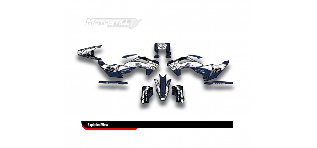 HUSQVARNA TC - FC - TE - FE - FS GRAPHIC STICKER SET - DECAL KIT