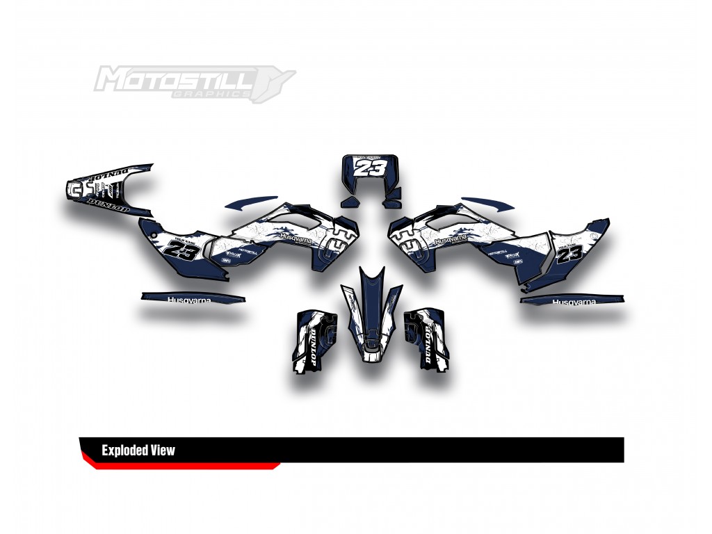 HUSQVARNA TC - FC - TE - FE - FS GRAPHIC STICKER SET - DECAL KIT
