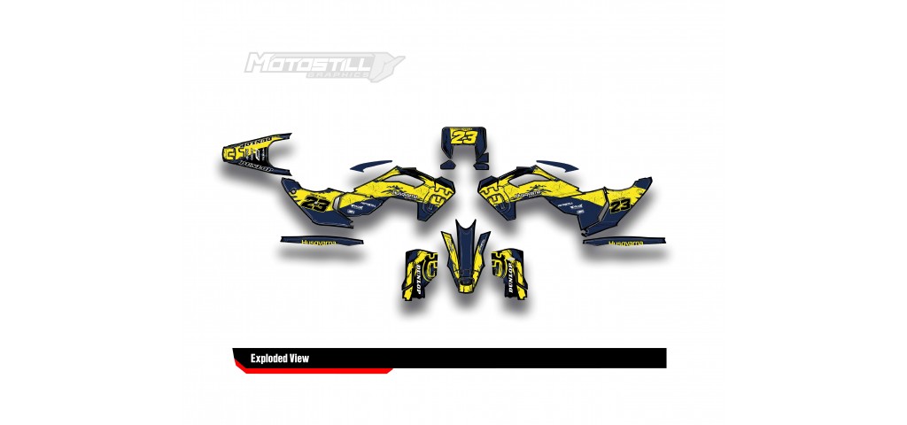 HUSQVARNA TC - FC - TE - FE - FS GRAPHIC STICKER SET - DECAL KIT