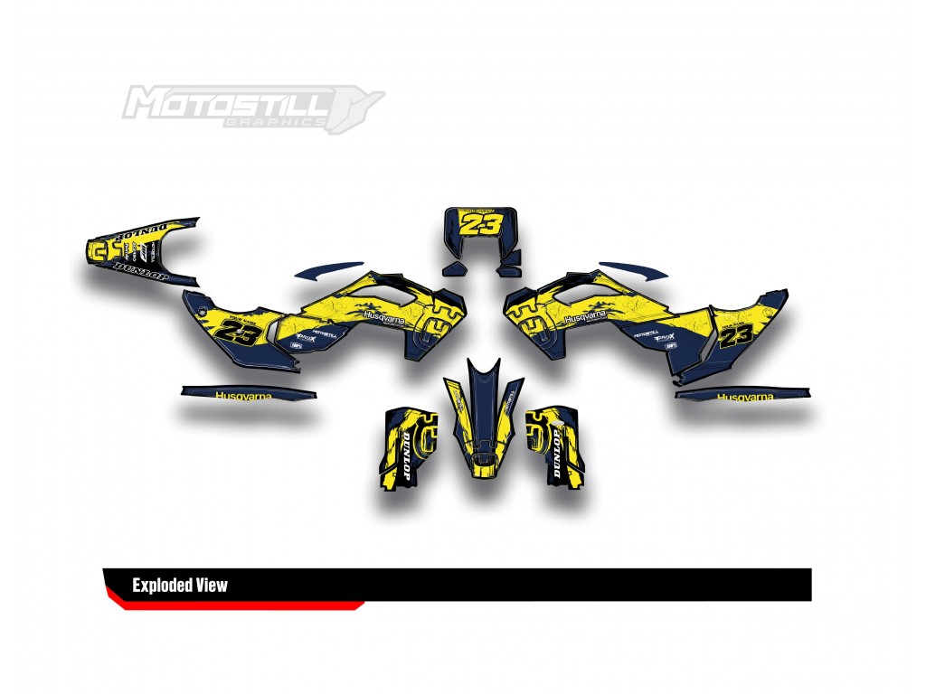 HUSQVARNA TC - FC - TE - FE - FS GRAPHIC STICKER SET - DECAL KIT