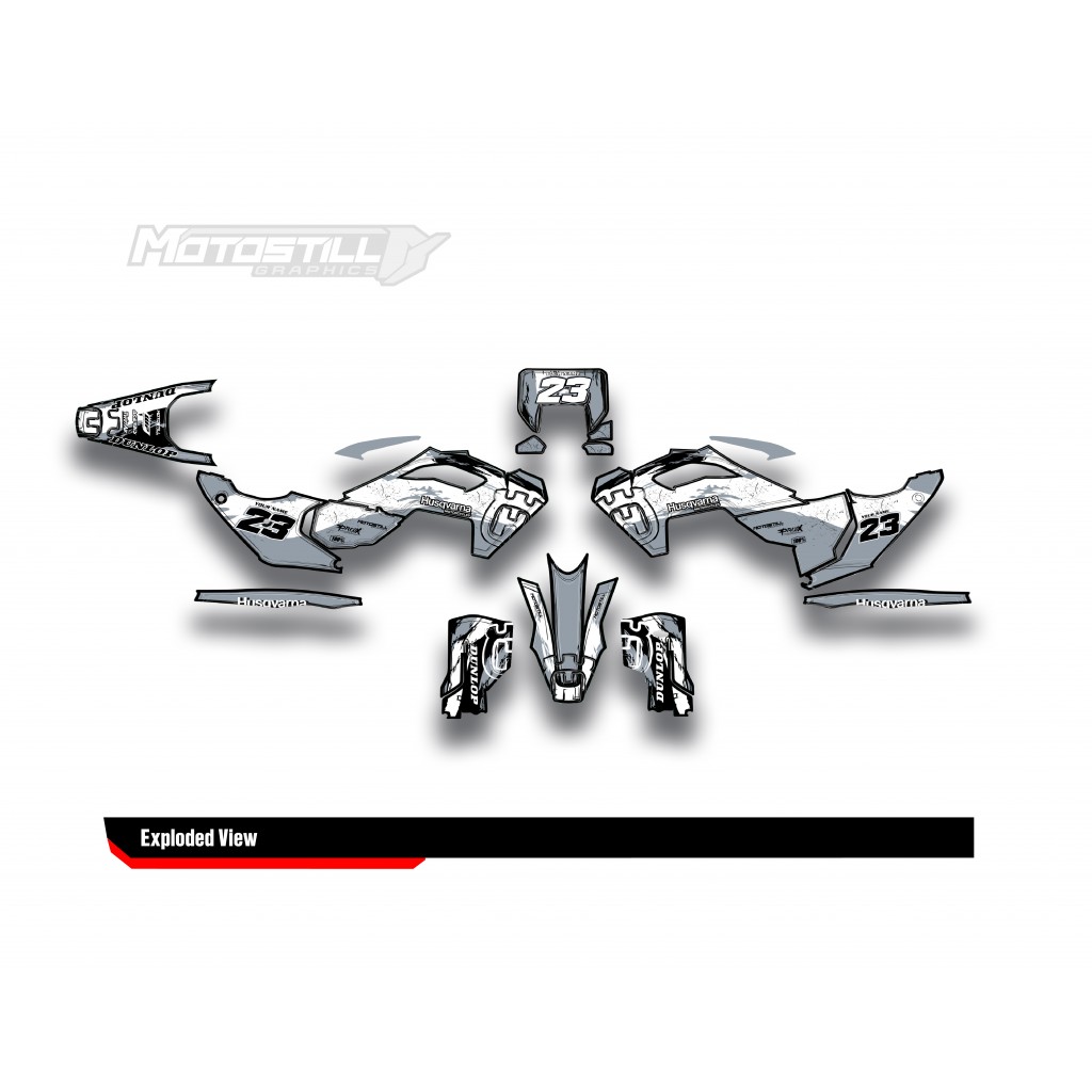 HUSQVARNA TC - FC - TE - FE - FS GRAPHIC STICKER SET - DECAL KIT