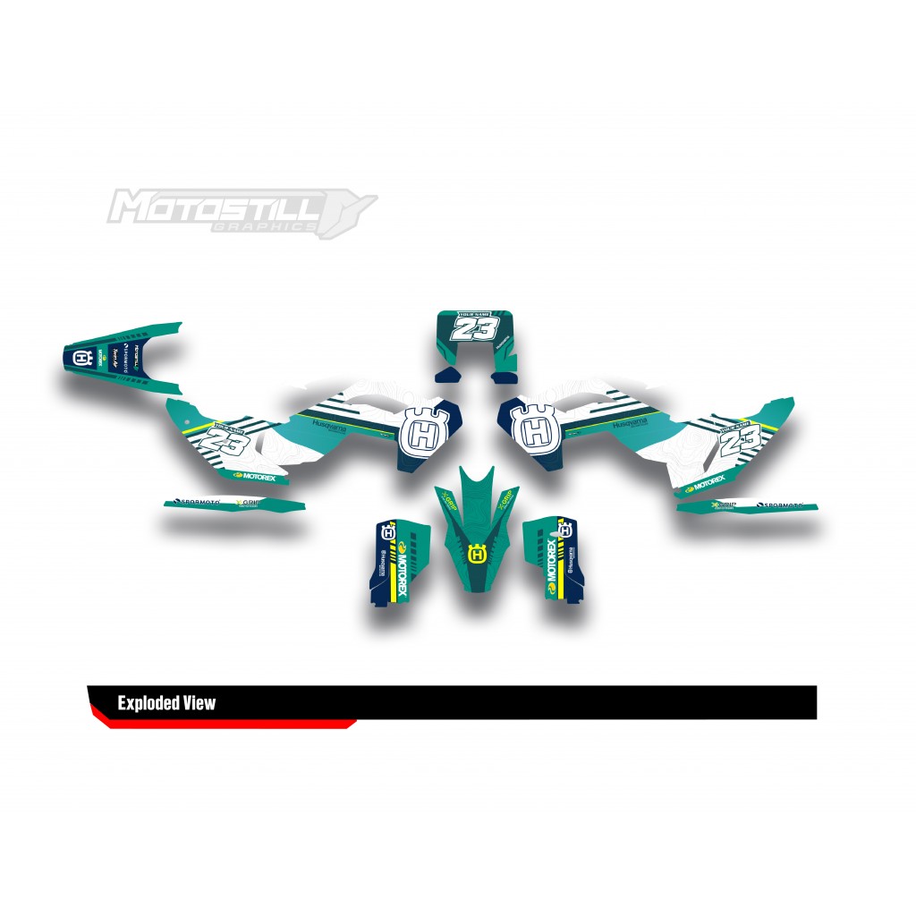 HUSQVARNA TC - FC - TE - FE - FS GRAPHIC STICKER SET - DECAL KIT