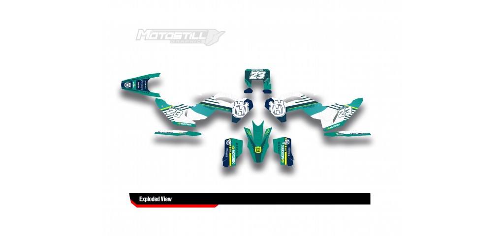 HUSQVARNA TC - FC - TE - FE - FS GRAPHIC STICKER SET - DECAL KIT