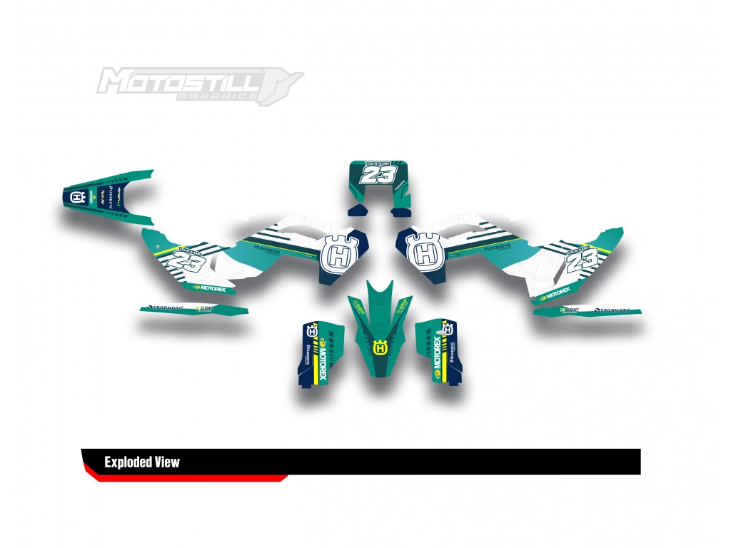 HUSQVARNA TC - FC - TE - FE - FS GRAPHIC STICKER SET - DECAL KIT