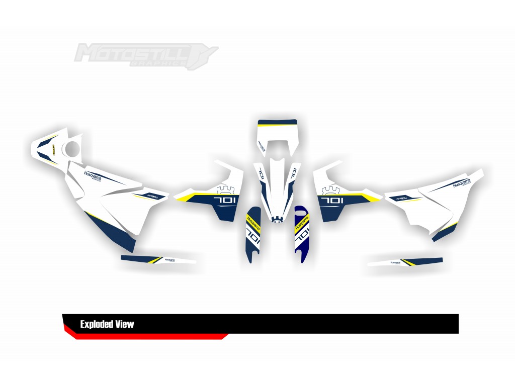 HUSQVARNA 701 GRAPHIC STICKER SET - DECAL KIT