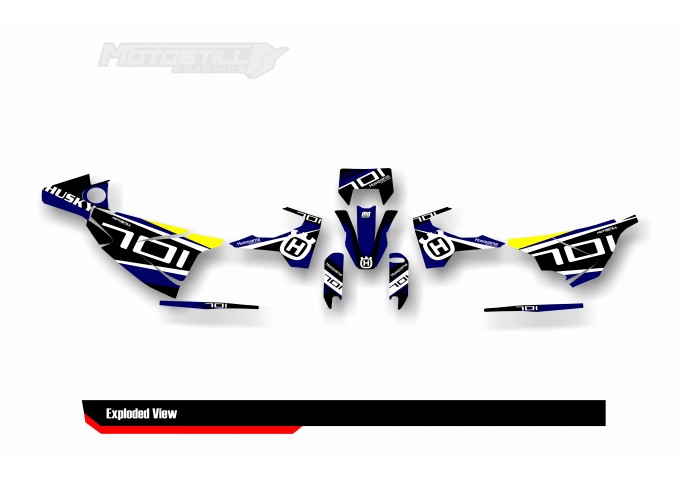 HUSQVARNA 701 GRAPHIC STICKER SET - DECAL KIT