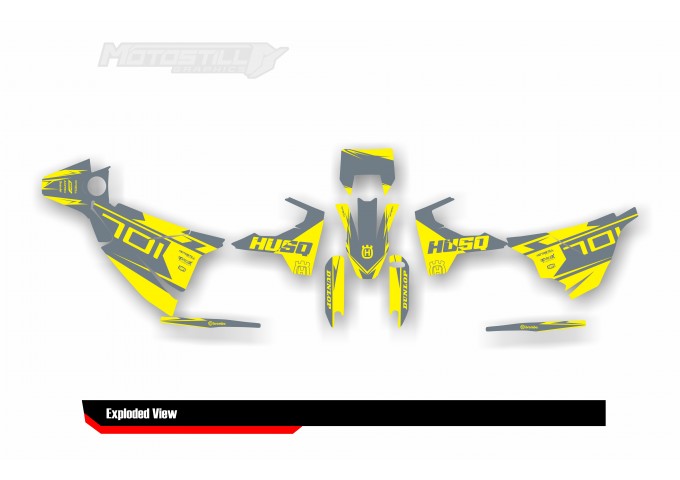 HUSQVARNA 701 GRAPHIC STICKER SET - DECAL KIT