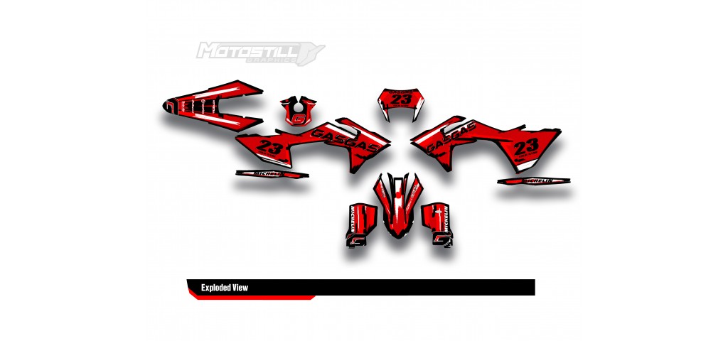GAS GAS EC MC GRAPHIC SET - DECAL KIT