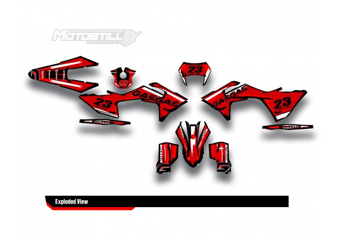 GAS GAS EC MC GRAPHIC SET - DECAL KIT