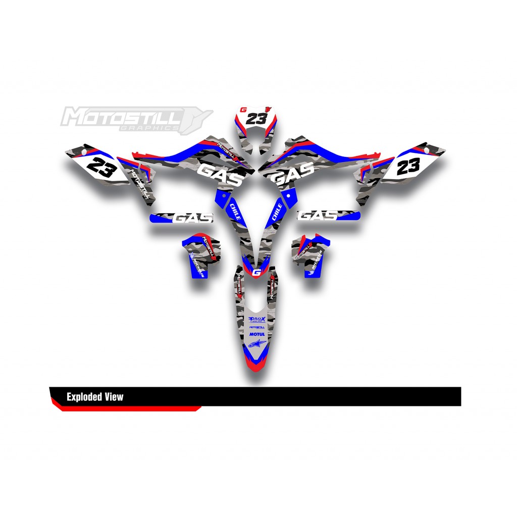 GAS GAS EC MC GRAPHIC SET - DECAL KIT