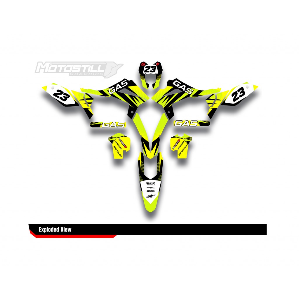GAS GAS EC MC GRAPHIC SET - DECAL KIT