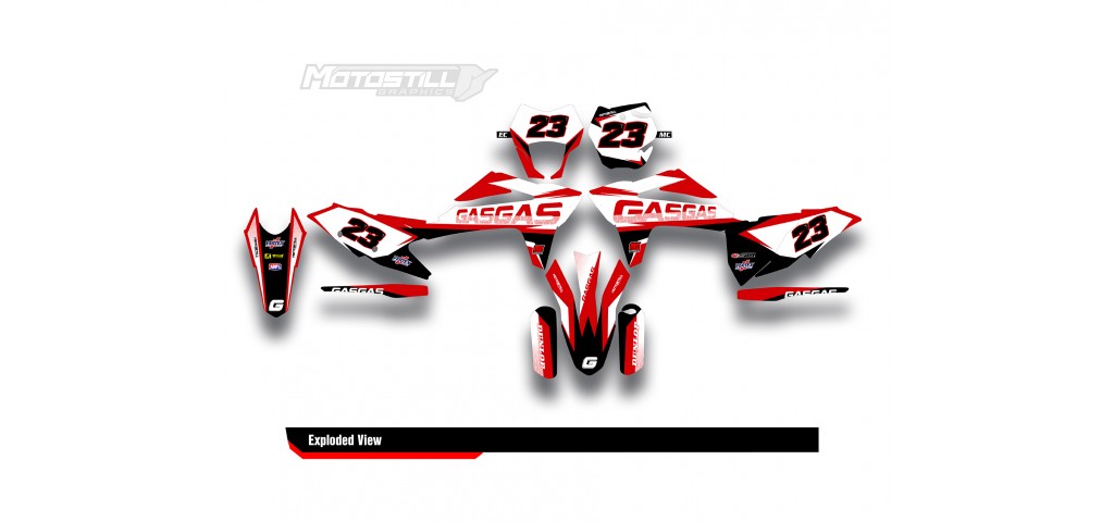 GAS GAS EC MC GRAPHIC SET - DECAL KIT