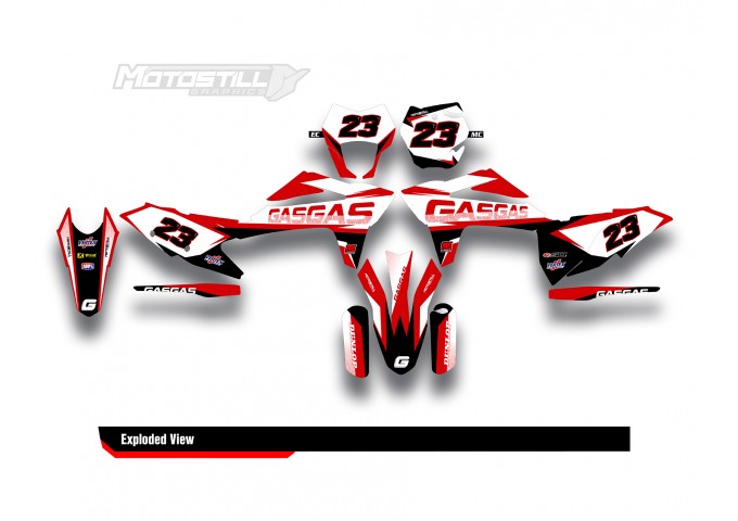 GAS GAS EC MC GRAPHIC SET - DECAL KIT