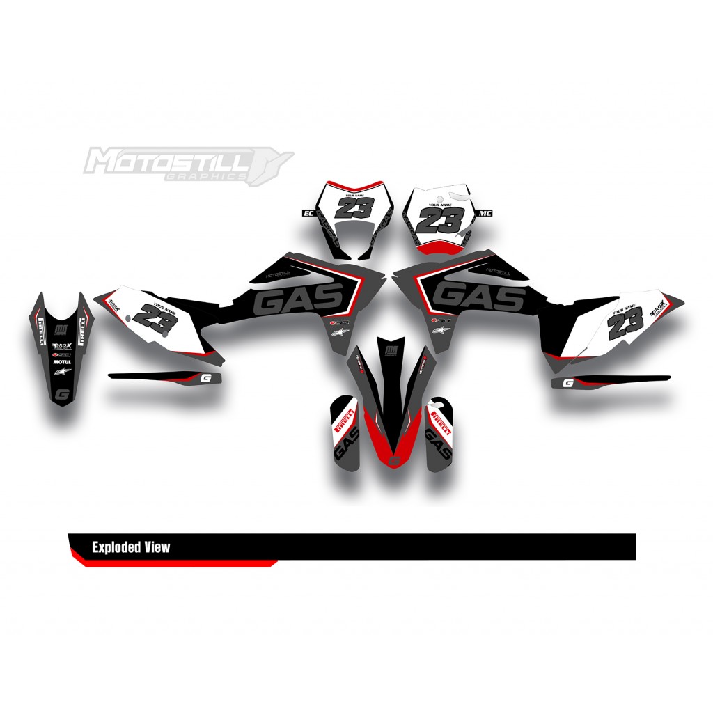 GAS GAS EC MC GRAPHIC SET - DECAL KIT