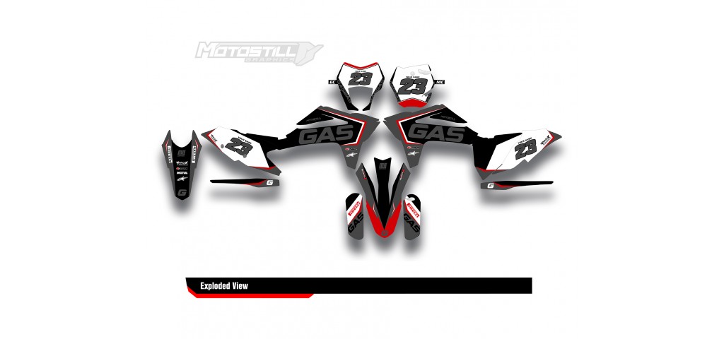 GAS GAS EC MC GRAPHIC SET - DECAL KIT