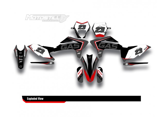 GAS GAS EC MC GRAPHIC SET - DECAL KIT