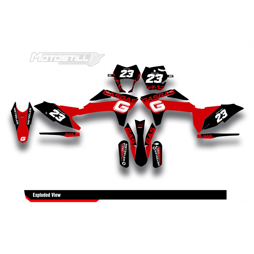 GAS GAS EC MC GRAPHIC SET - DECAL KIT
