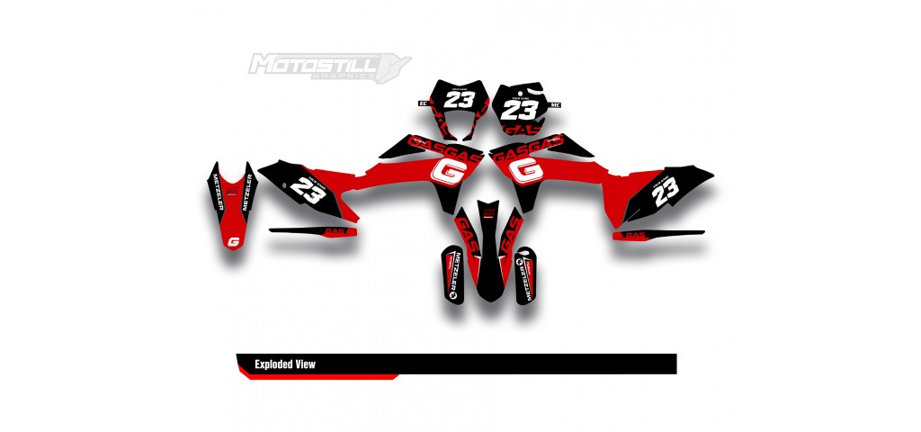 GAS GAS EC MC GRAPHIC SET - DECAL KIT