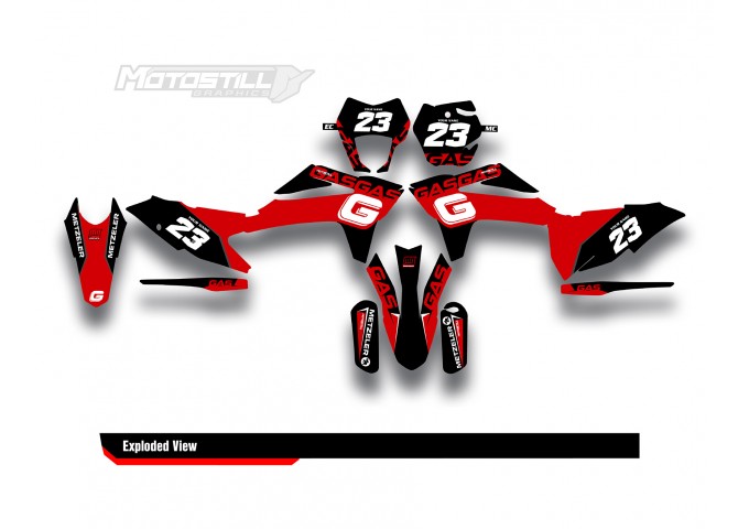 GAS GAS EC MC GRAPHIC SET - DECAL KIT