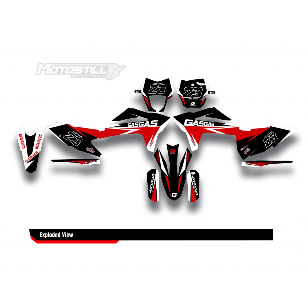 GAS GAS EC MC GRAPHIC SET - DECAL KIT