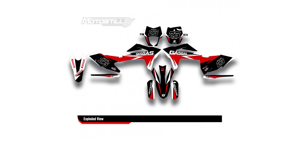 GAS GAS EC MC GRAPHIC SET - DECAL KIT