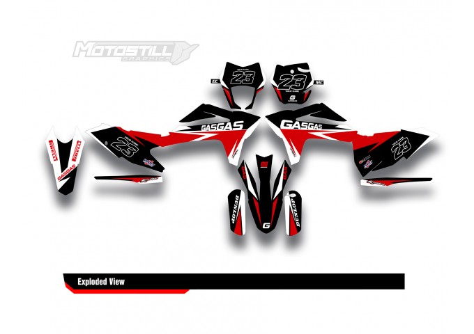 GAS GAS EC MC GRAPHIC SET - DECAL KIT