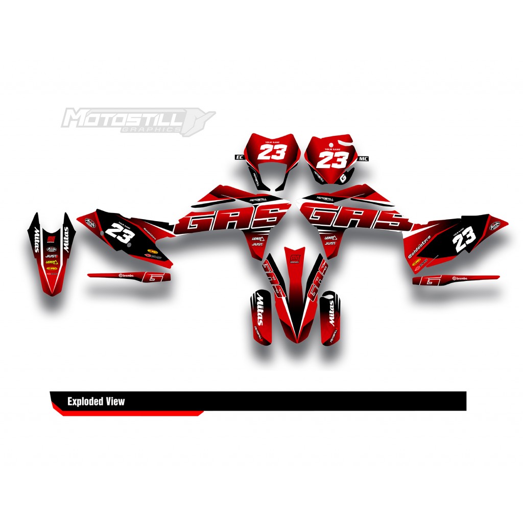 GAS GAS EC MC GRAPHIC SET - DECAL KIT