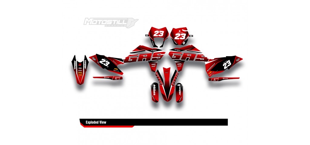 GAS GAS EC MC GRAPHIC SET - DECAL KIT
