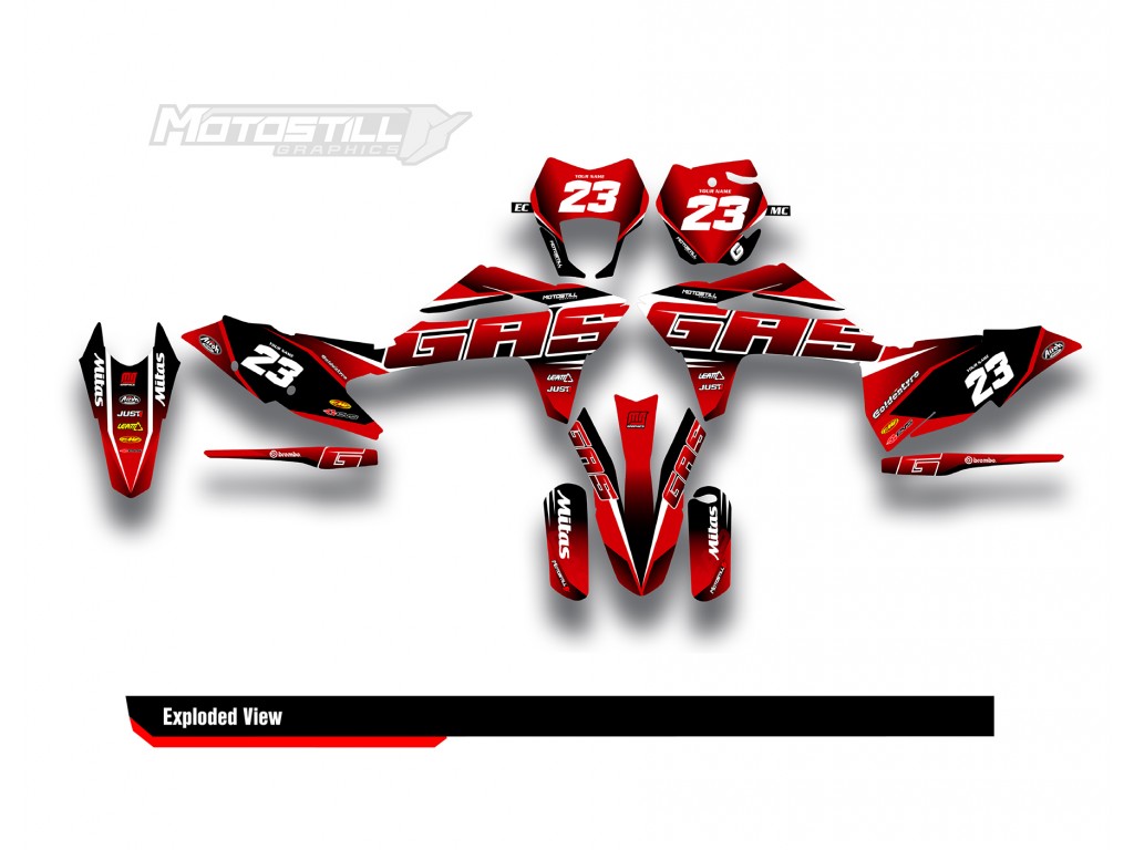 GAS GAS EC MC GRAPHIC SET - DECAL KIT