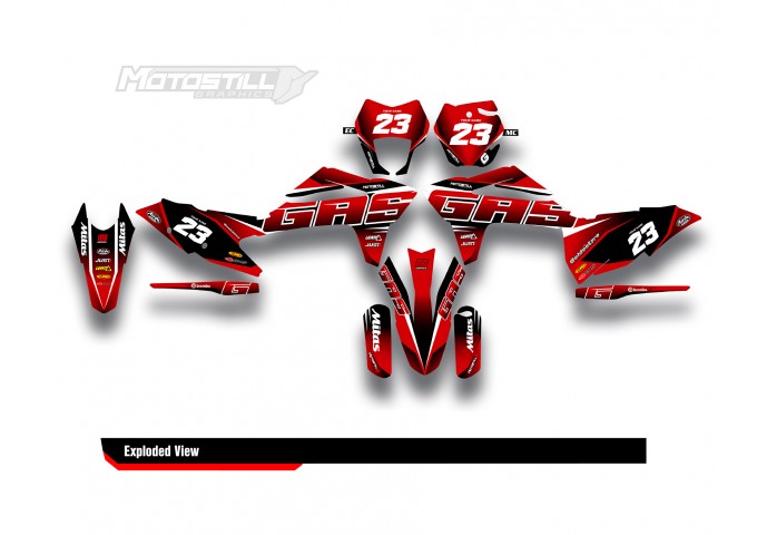 GAS GAS EC MC GRAPHIC SET - DECAL KIT