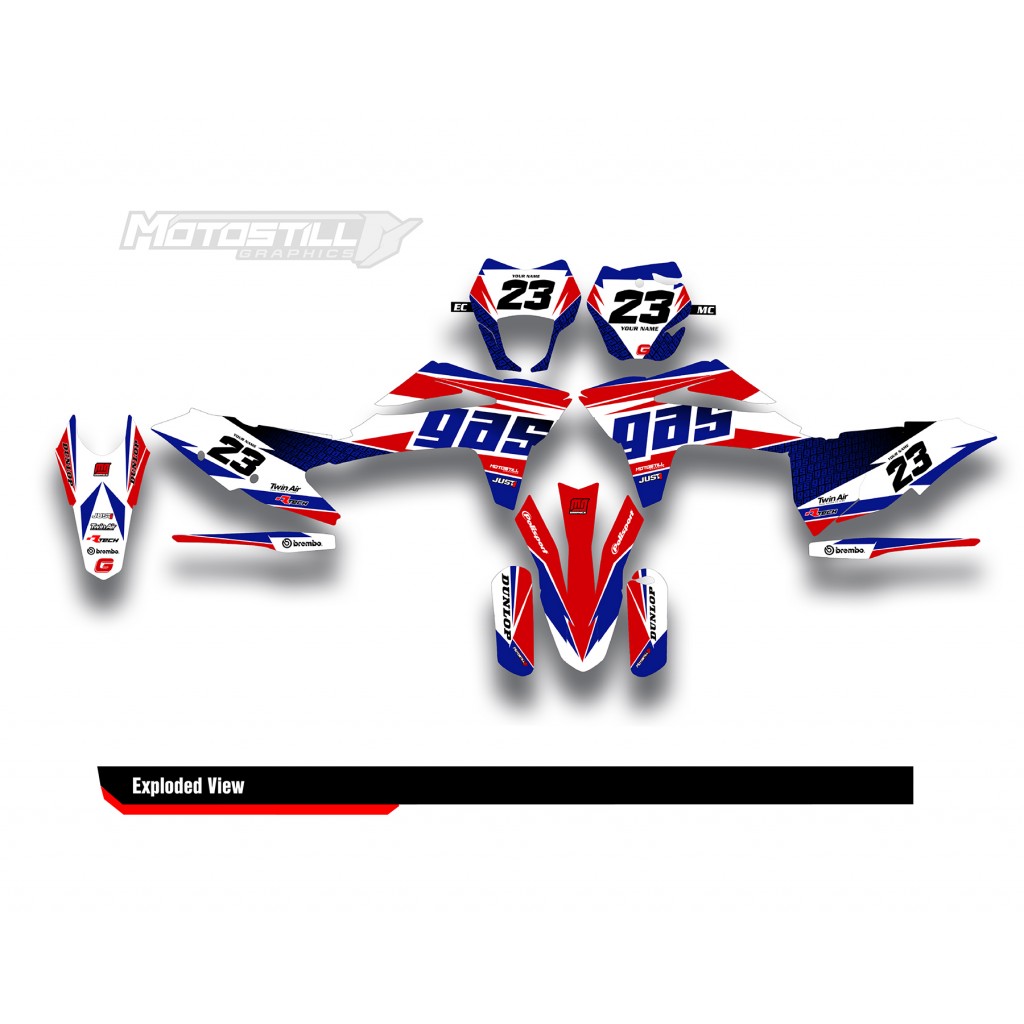GAS GAS EC MC GRAPHIC SET - DECAL KIT