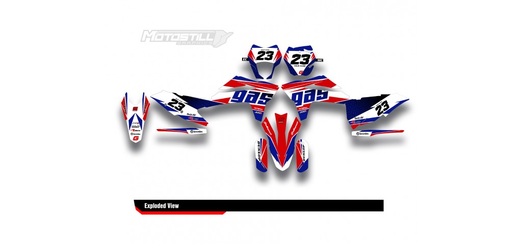 GAS GAS EC MC GRAPHIC SET - DECAL KIT