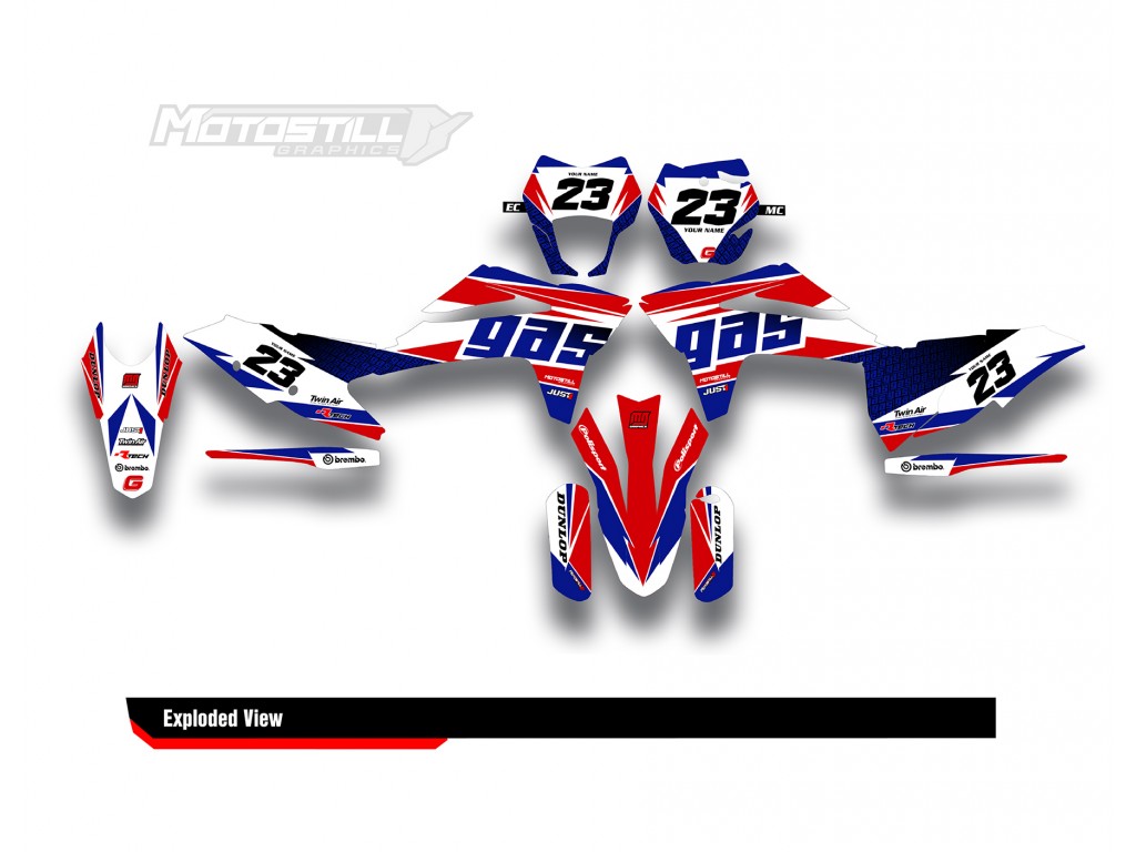 GAS GAS EC MC GRAPHIC SET - DECAL KIT