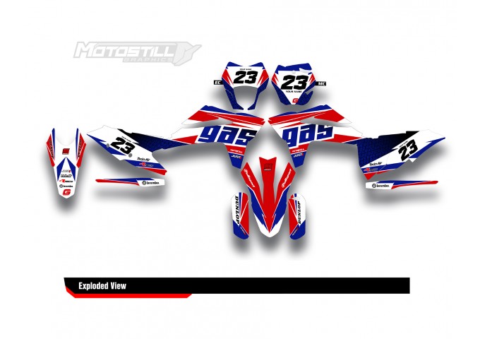 GAS GAS EC MC GRAPHIC SET - DECAL KIT