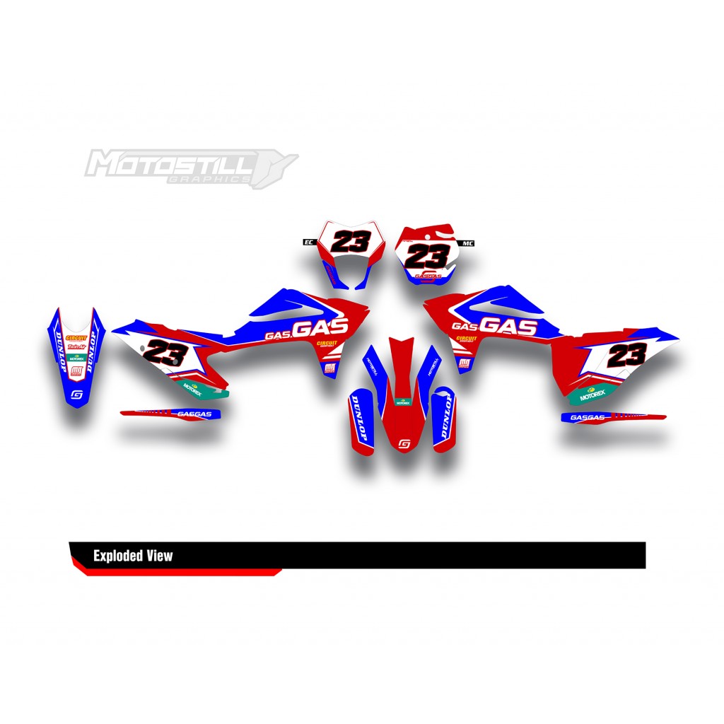 GAS GAS EC MC GRAPHIC SET - DECAL KIT